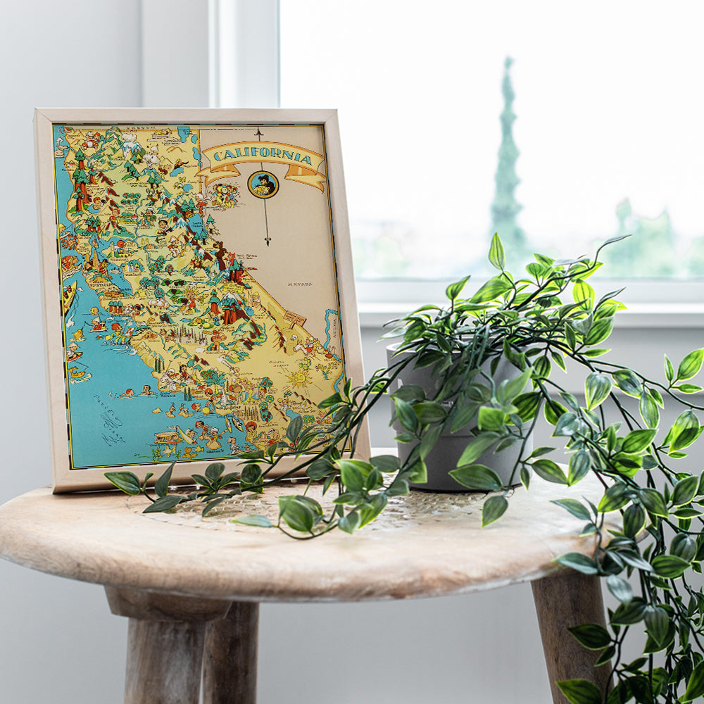 California Poster - California Wall Decor - California Wall Art - California Travel - Unique Gift for CA, Los Angeles, LA, San Francisco Fans - Vintage Retro Travel Posters Room Decoration - 8x10