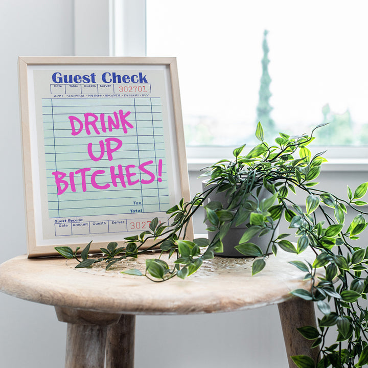 funny Sayings Bar Decor - Cute Trendy Stuff Dorm Wall Decor - Retro Style Bar Decorations - Retro Wall Decor funny Quotes - Funky Wall Art - Cute Wall Decor for Women - Party Decor Preppy Wall Decor