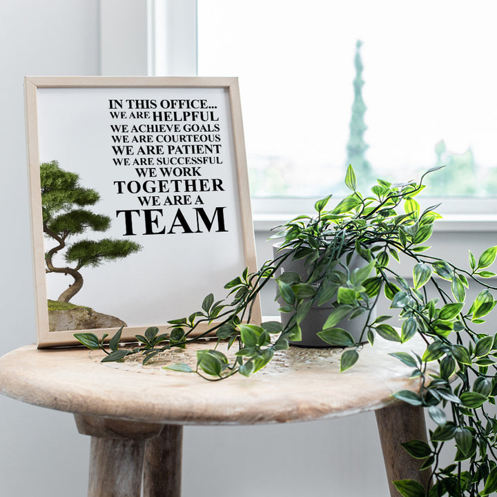 Motivational Home Office Wall Art & Decor - LARGE 11x14 - Motivational Posters - Inspirational Quotes - Success Wall Art - Team Teamwork Sayings Prints - Unique Gift for Boss, Manager