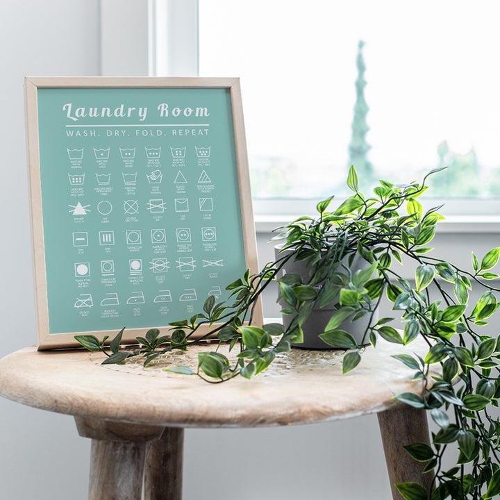 Laundry Room Typography Art Print - Funny Wall Art Poster - Chic Modern Home Decor - Makes a Great Affordable Housewarming Gift - 8x10 Photo- Unframed