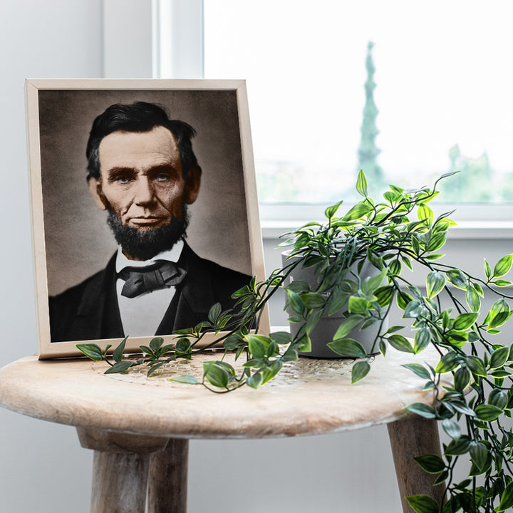 Abe Lincoln Poster - Abraham Lincoln Patriotic Wall Decor for Office, Living Room, Den - Abraham Lincoln Gifts for Republicans, Conservatives, Patriots, Civil War Fans - USA Wall Art Home Decor