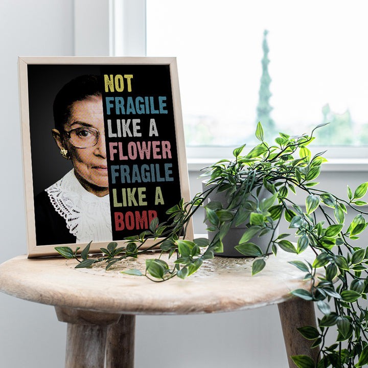 Ruth Bader Ginsburg Wall Art Prints - Gift for Women, Men, Lawyer, Attorney - Notorious RBG 8x10 Art Wall Decor, Room Decoration Poster Print for Home, Office, Apartment - Supreme Court Judge