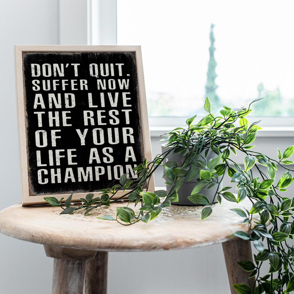 Motivational Wall Art & Decor - Inspirational Quotes Poster, 8x10 - Masculine Office Wall Decor - Entrepreneur Wall Art - Inspirational Gifts for Men, Boys - Black Art- Home Office Decor- Unframed