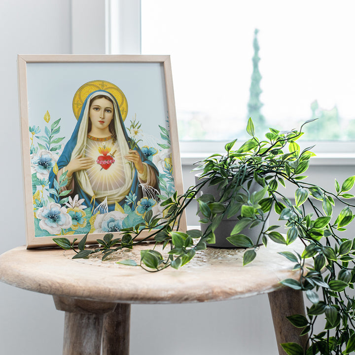 Virgin Mary Picture - Catholic Wall Decor - Mary Mother of God - Holy Mother - Christian Gifts - Religious Wall Art - Mary Mother of Jesus - Our Lady of Guadalupe - Blessed Mother - God Wall Decor