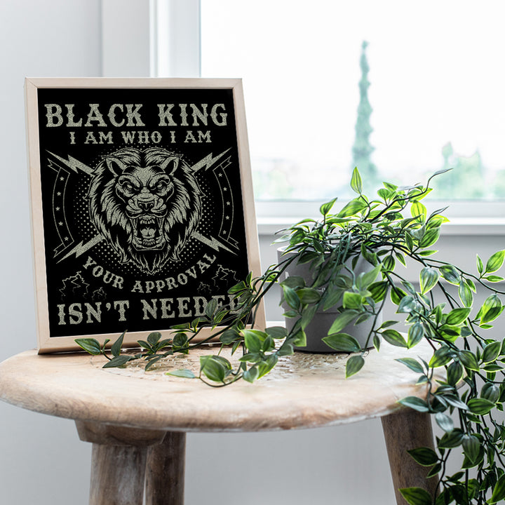 Black African American Wall Art for Men - Afro Home Decor - Black Power - Black Culture - Black Lives Matter - Black History - Black Pride - Gifts for Men, Man Cave, Living Room, Boys Bedroom