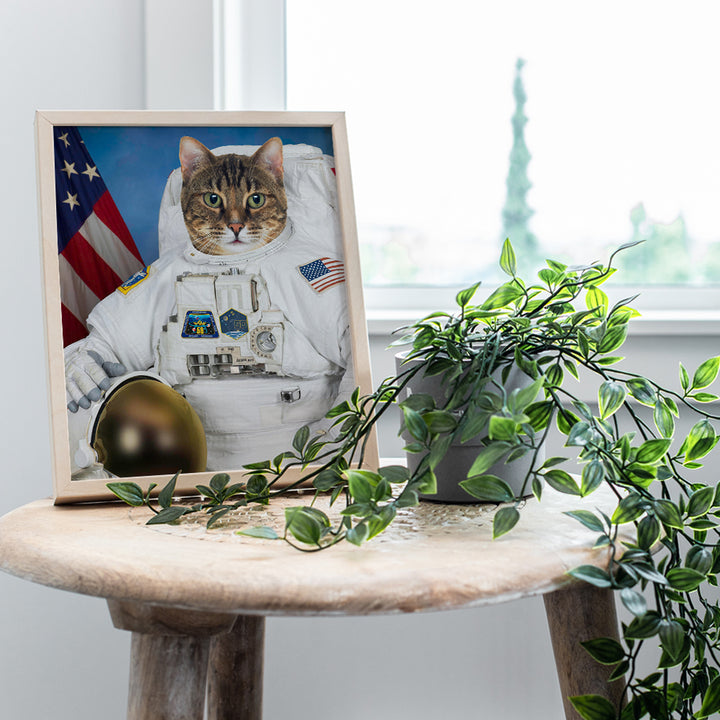 Cat Astronaut - Cat Wall Decor - Astronaut Decor - Space Wall Decor - Space Wall Art - NASA Wall Decor - Funny Cat Wall Art Poster - Cute Cat Home Decor - Cat Themed Gifts