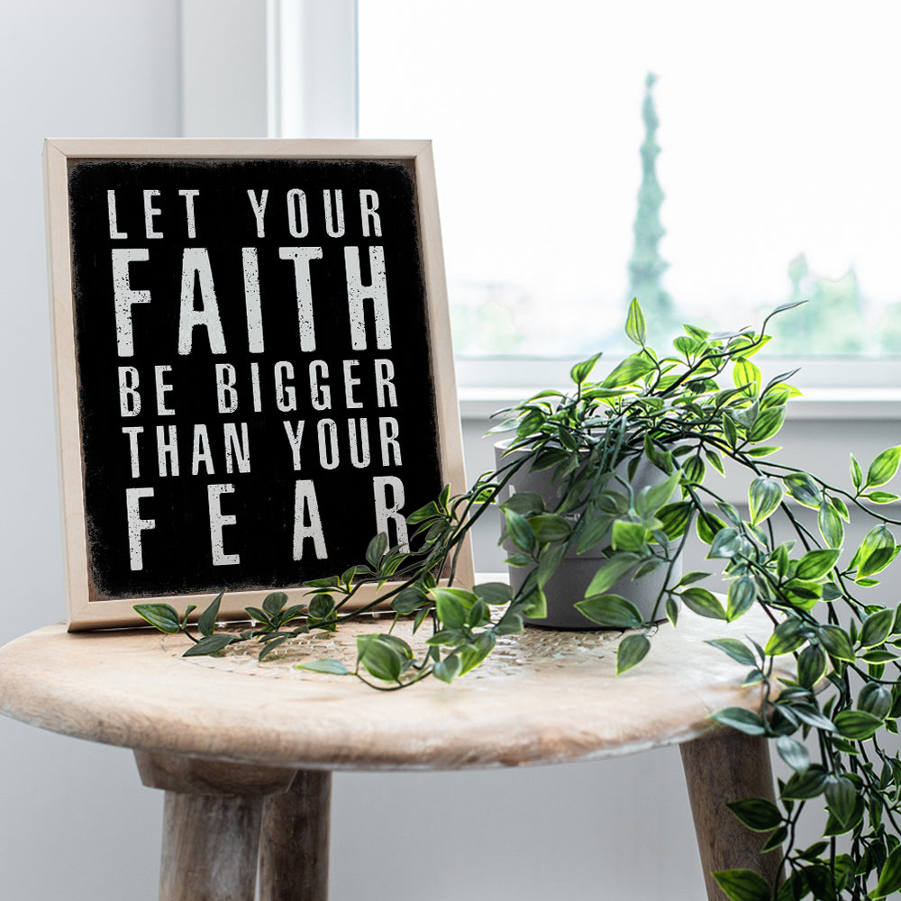 Christian Art Inspirational Wall Decor - Bible Verse Wall Art for Women, Motivational Poster for Men - Jesus, God, Religious Decorations - Encouraging positive Affirmation Christian Gifts - Faith Sign