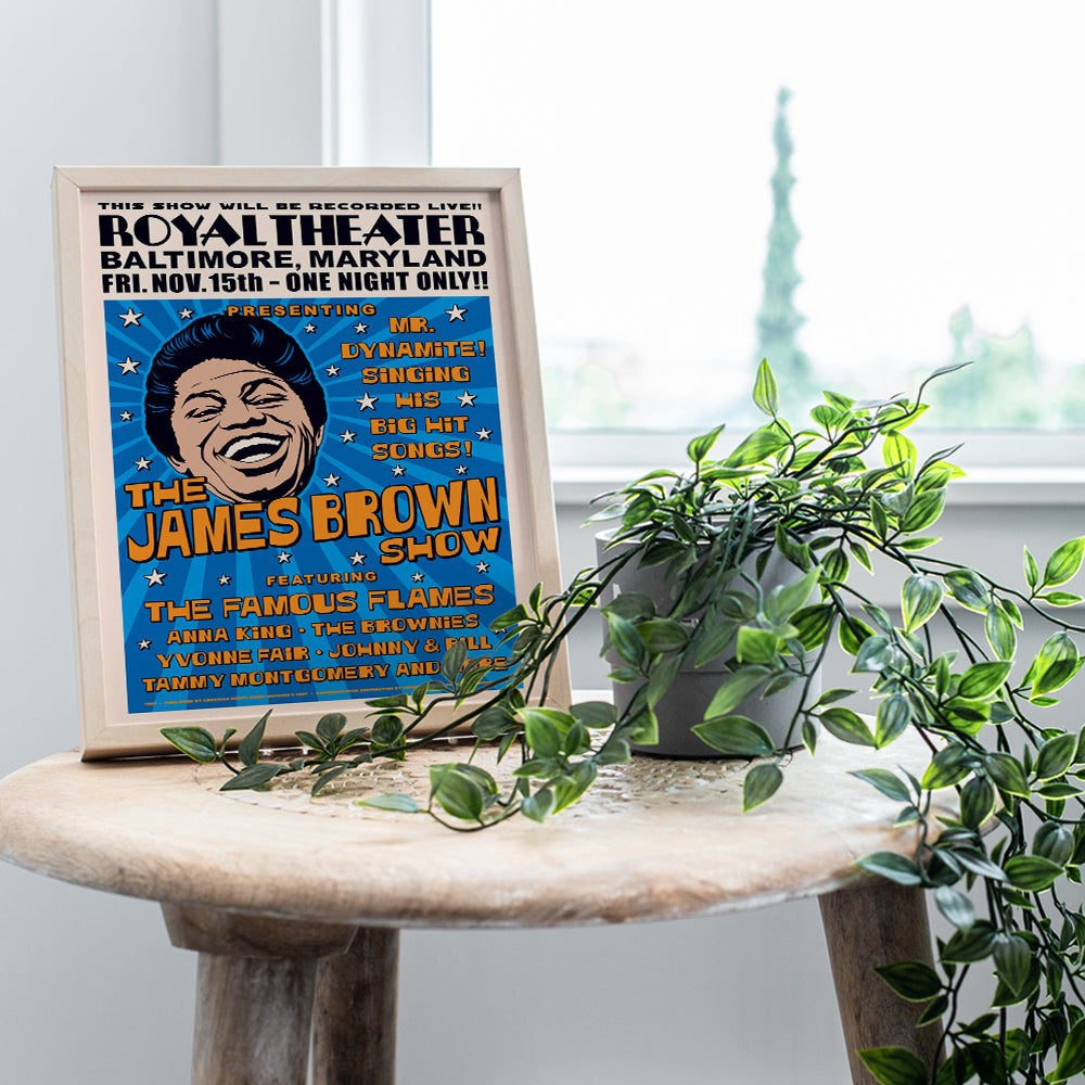 James Brown African American Decor - Black Culture Wall Art - Motown R&B Music Poster - Vintage Concert Posters - Black History - Jazz Music - Black Music - Afro Wall Decor - Black Pride - Soul Music