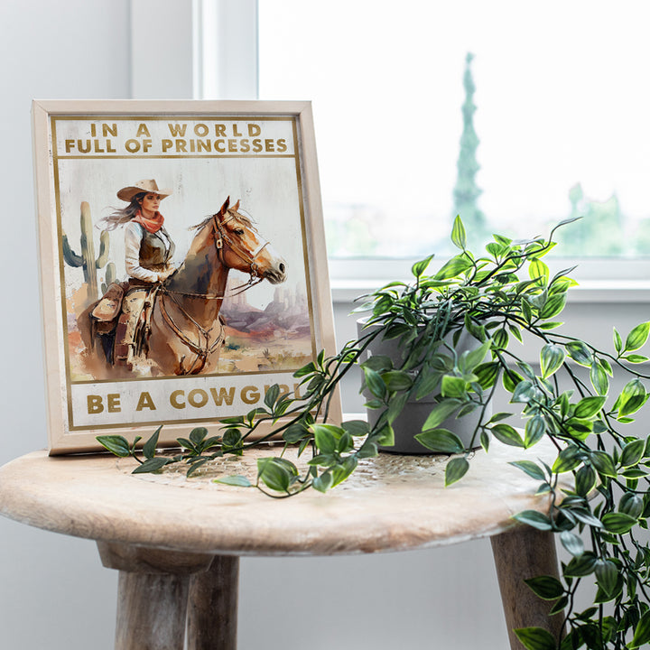 Inspirational Rustic Farmhouse Decor - Western Wall Decor Motivational Quotes, Shabby chic Decor Horse Wall Art - Cowgirl Decorations, Country Wall Decor for Teen Girls - Encouragement Gifts for Women