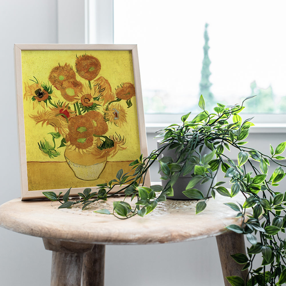 Van Gogh Sunflowers - Van Gogh Paintings - Sunflower Decor - Yellow Sunflower Bathroom Decor - Sunflower Wall Art - Sunflower Wall Decor - Sunflower Decorations - Daisy Wall Decor