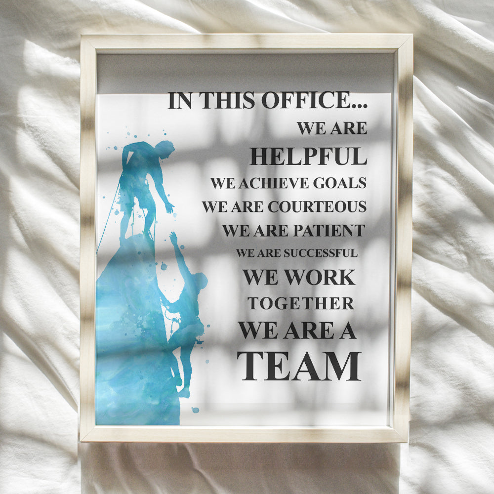 Inspirational quote For Workplace - Motivational poster for Office, Entrepreneur, Team Leader - positive affirmation Wall Decor for HR, Manager, Boss - Personal Growth - Success Sayings Poster