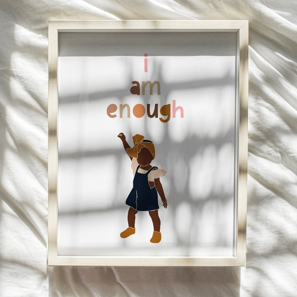 Motivational Wall Art for Black Woman, African American Women - Positive Affirmations Wall Decor - African American Wall Art - Inspirational Wall Art - Black Wall Art - Positive Encouragement Gifts