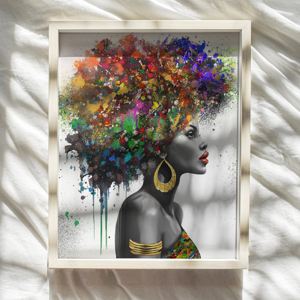 African Americans Wall Art & Decor - Black Woman, Black women, Black Girl Magic - African American Wall Art Prints - Black pride Cool Wall Art - Chic Home Decor - Black Art - Black Wall Art Aesthetic