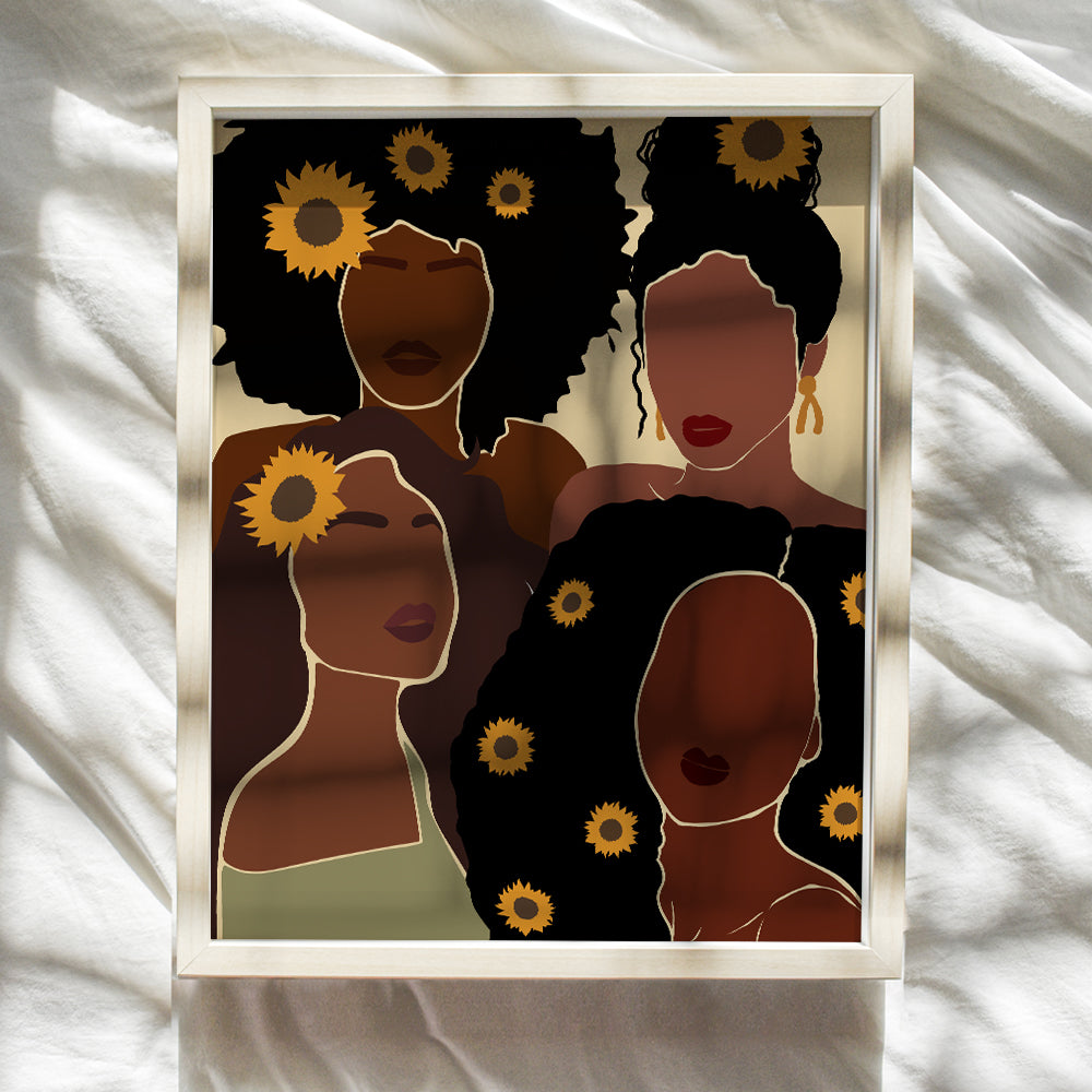 African American Women Wall Decor - Black Women Wall Art - African American Wall Art - Black Woman - Black Wall Art - Black Culture - Afro-American Wall Art - African American Gifts - African Wall Art