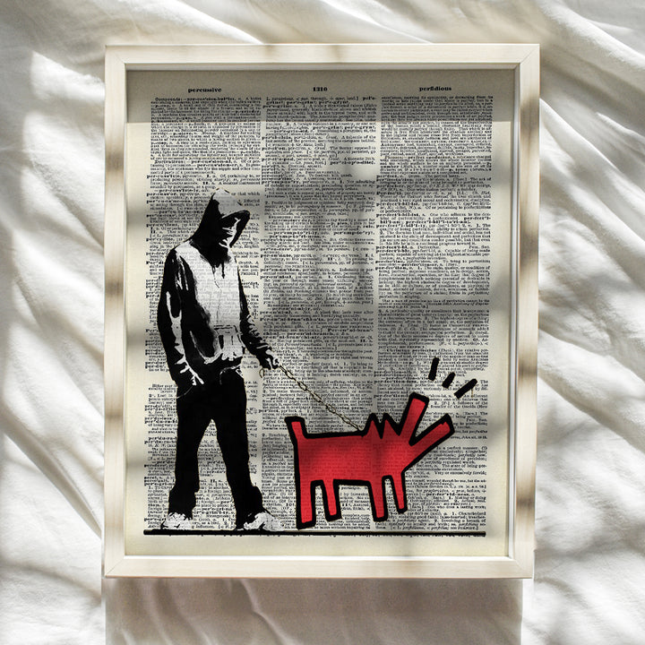 Banksy Graffiti 8x10 Wall Decor Picture - Modern Art Decoration Poster for Home, Apartment, Office, Dorm, Living Room, Bedroom, Bathroom - Gift for Contemporary Urban Street Mural Fan