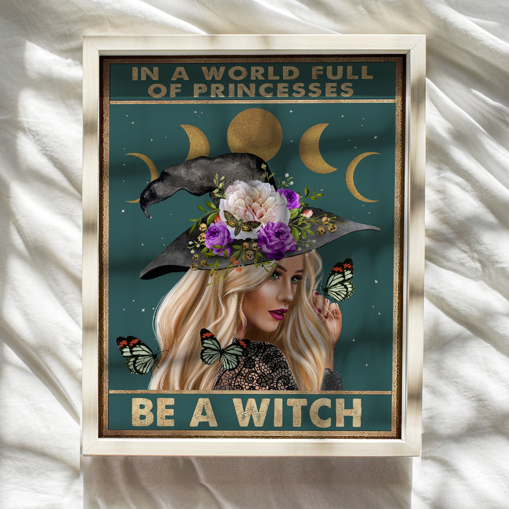 Witchy Room Decor - Hippie Room Decor - Witch Decor - Womens Boho Wall Art - Boho Wall Decor - Bohemian Hippy Decor - Gothic Decor - Wiccan Decor - Pagan Gifts - Witchcraft Wicca - Goth Wall Decor