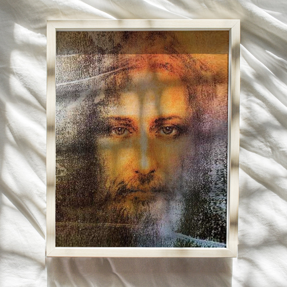 Jesus Christ Wall Art - Jesus Wall Decor - Religious Christian Room Decor for Bedroom, Home, Church - Catholic Gifts - Inspirational Gift for Pastor, Priest, Ordained Minister - Picture Poster