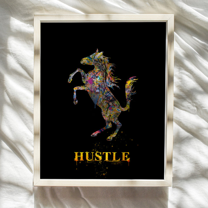 Ferrari Motivational Wall Art - Home or Office Decor Poster, Print - Unique Room Decorations or Gift for Entrepreneurs, Team Leaders, Managers - 8x10 Photo Unframed