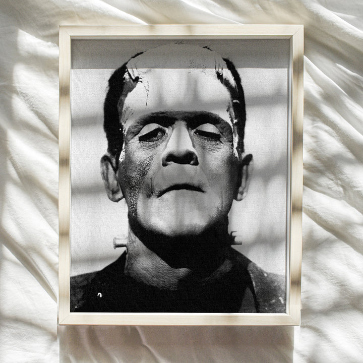 Vintage Hollywood Frankenstein Poster - 8x10 Funny Retro Photo Photograph wall Art Decor, Room Decorations Picture for Men, Kids, Teens Bedroom, Apartment, Dorm - Humorous Gift