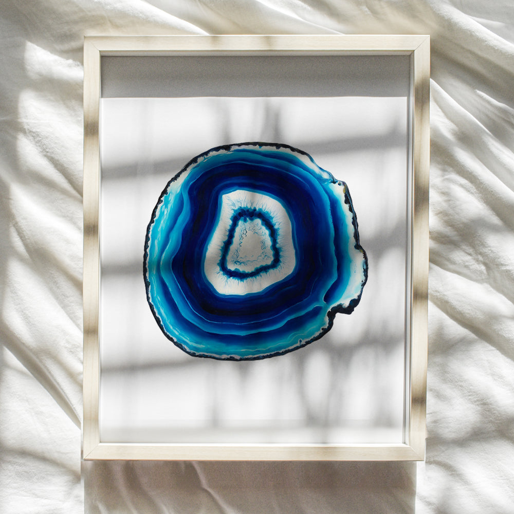 Full Agate Wall Art Print - Ready to Frame (8x10) Photo - Makes a Great Gift for Geode Collectors - Perfect for Accessories and Jewelry Store - Chic Home Decor