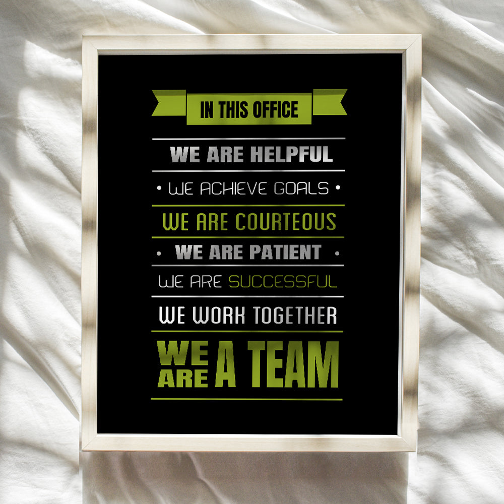 Motivational Quote Art Print - Inspirational Teamwork Wall Art Poster - Contemporary Chic Home Decor for Office, Desk or Workspace - Gift for Boss, Manager, Team Leader, Entrepreneur - 8x10 Unframed