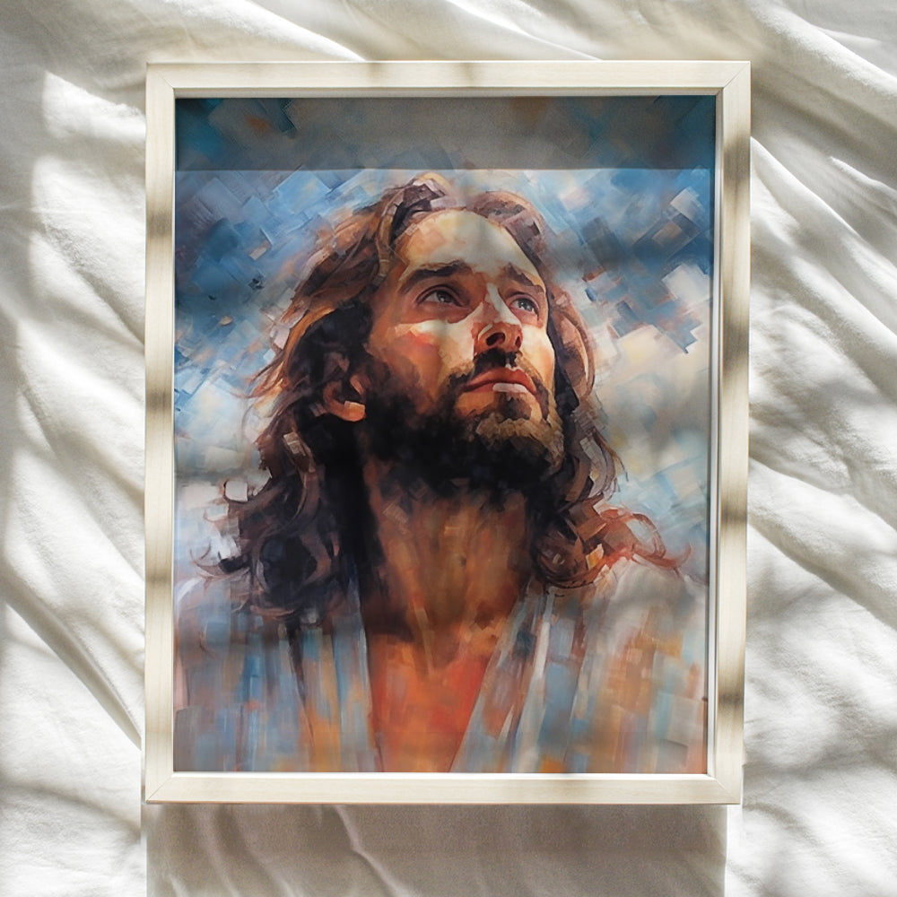 Jesus Christ Christian Wall Art - Religious Wall Art - inspiring Wall Art & Decor - spiritual Gift - Catholic Christian Art - God Wall Decor - Inspirational Wall Decor- Motivational poster, Women, Men