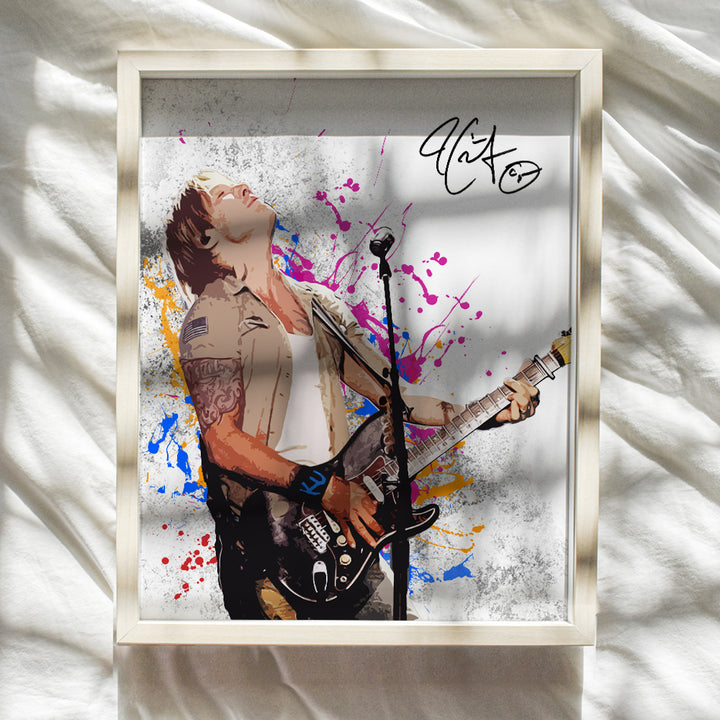 Keith Urban w/Guitar Poster, 8x10 - Wall Art Decor, Decoration for Bedroom, Living Room - Cool Original Unique Gift for Girls, Teens, Women, Girlfriend, Her, Country Music, Nashville Fans - UNFRAMED