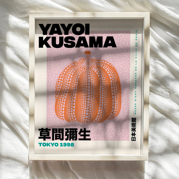 Yayoi Kusama Wall Art & Decor - Gallery Wall Art - Modern Wall Art - Contemporary Wall Art - Museum Poster - Pumpkin Picture Print - Living Room, Bedroom - Women, Men, Housewarming Gift -8x10 Unframed