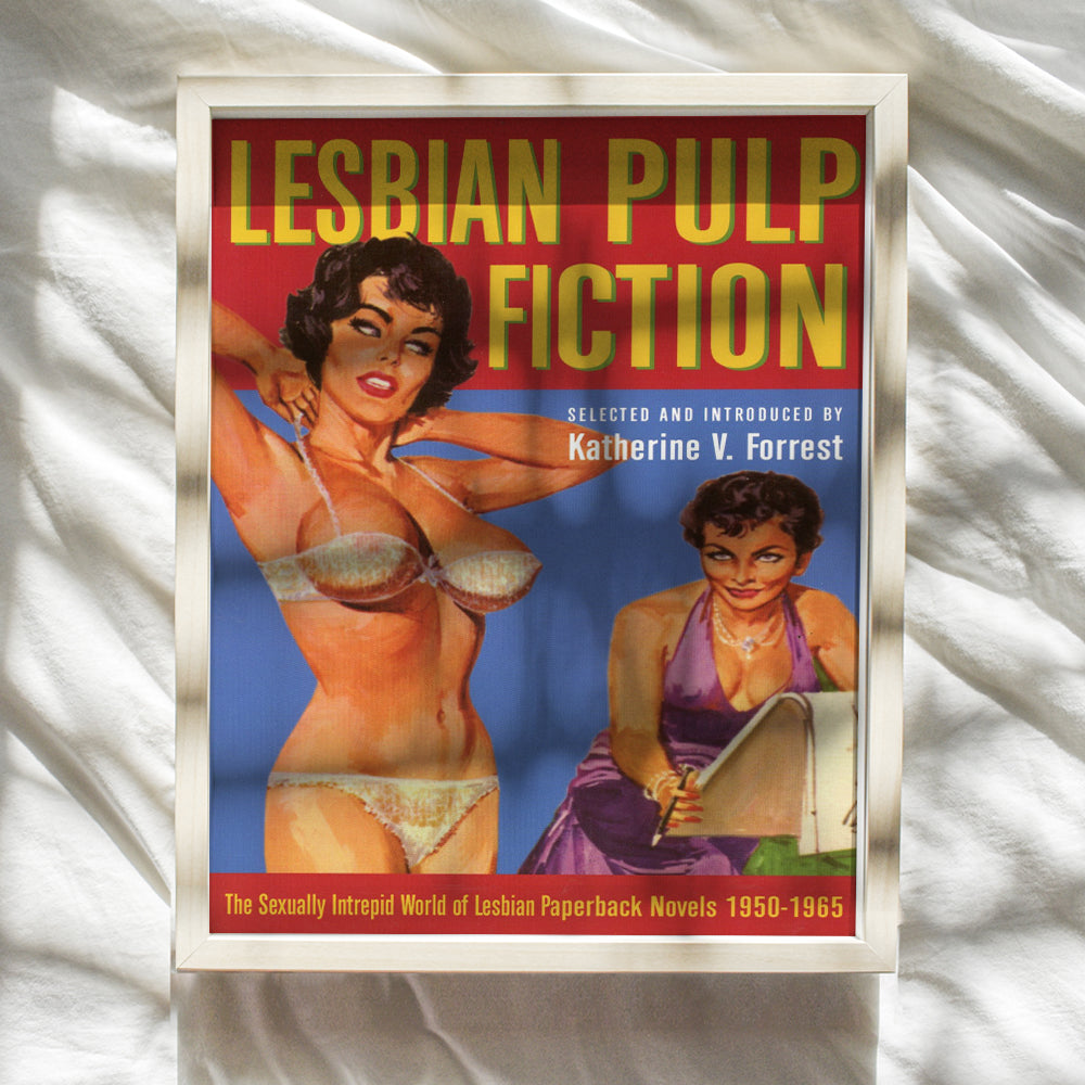 Lesbian Fiction Wall Art - Lesbian Gifts for Girlfriend - Picture Set for Gay, LGBTQ, Queer Women - Vintage Hollywood Movie Poster - Chic Home Decor - Retro Classic Room Decoration Print - 8x10