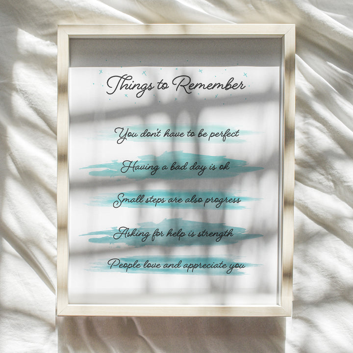 Inspiration Motivation Wall Art & Decor - Self-love Empowerment Personal Growth Motivational poster 8x10 - Self-help Affirmations decoration - Positive Quotes Wall Decor - Encouragement Gift For Women