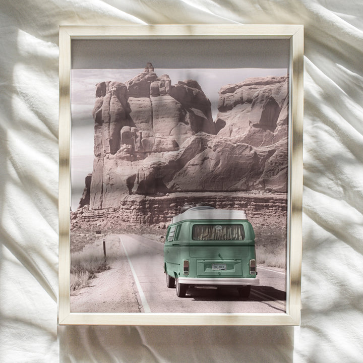 Vintage Retro Photo, Travel Poster - 8x10 Photograph, Shabby Chic Home Decor, Wall Art Decoration for Bedroom, Living Room, Office - Gift for Americana Fans - Unframed Picture Print