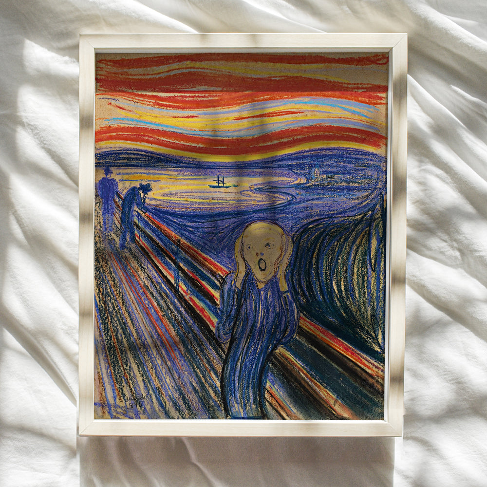 Edvard Munch The Scream Wall Art & Decor - Gallery Wall Decor - Museum Poster 8x10 - Classic Art - Abstract Wall Art - Creepy Horror Scary Wall Art