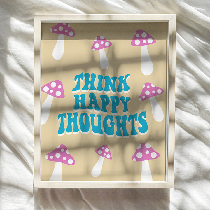 Trendy positive Quotes Wall Decor - Trippy Preppy Room Decor - 60s 70s Retro Wall Decor - Funky Wall Art - Happy Home Decor - Eclectic Pop art Wall Decor - Trippy Wall Art - Women, Girls Bedroom