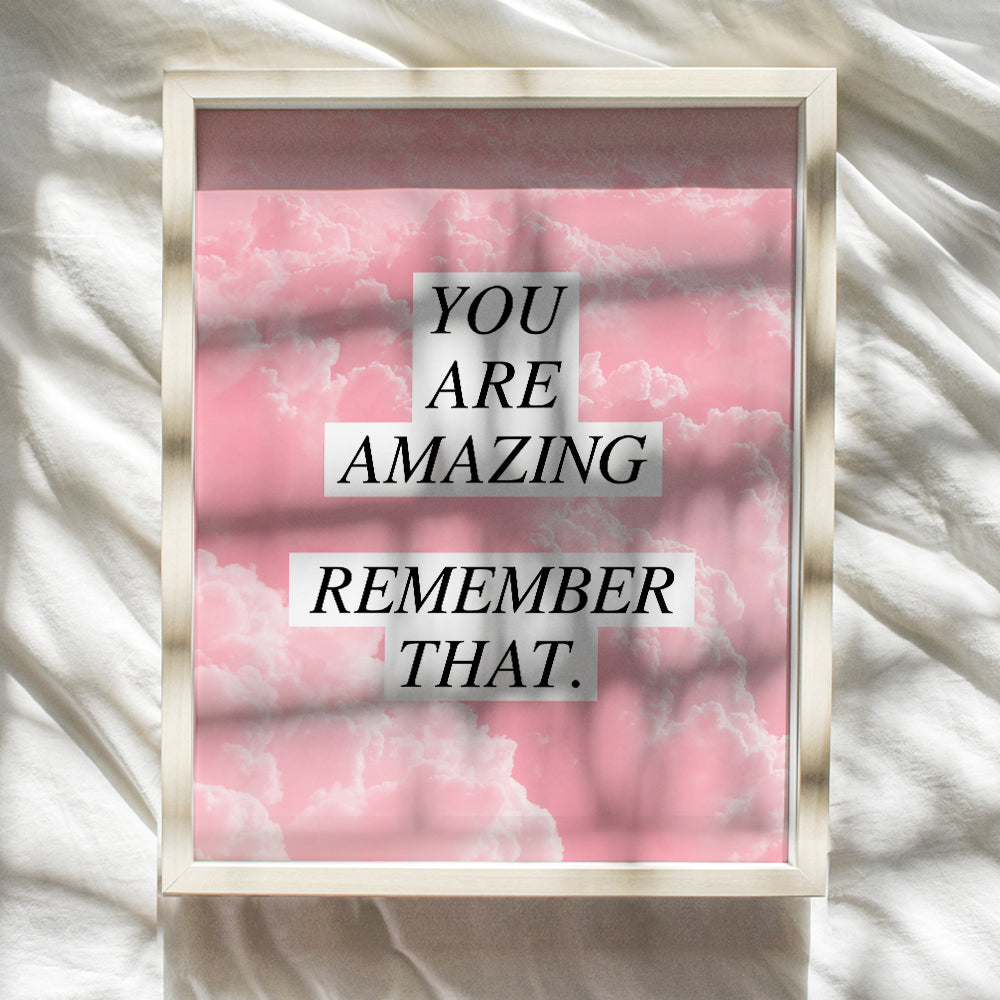 Uplifting Encouragement Gifts for Women, Teens, Daughter, BFF, Best Friend, Girls Motivational Poster -8x10 inspirational Quotes Wall Art - Positive Wall Decor For Bedroom, Bathroom, Living Room