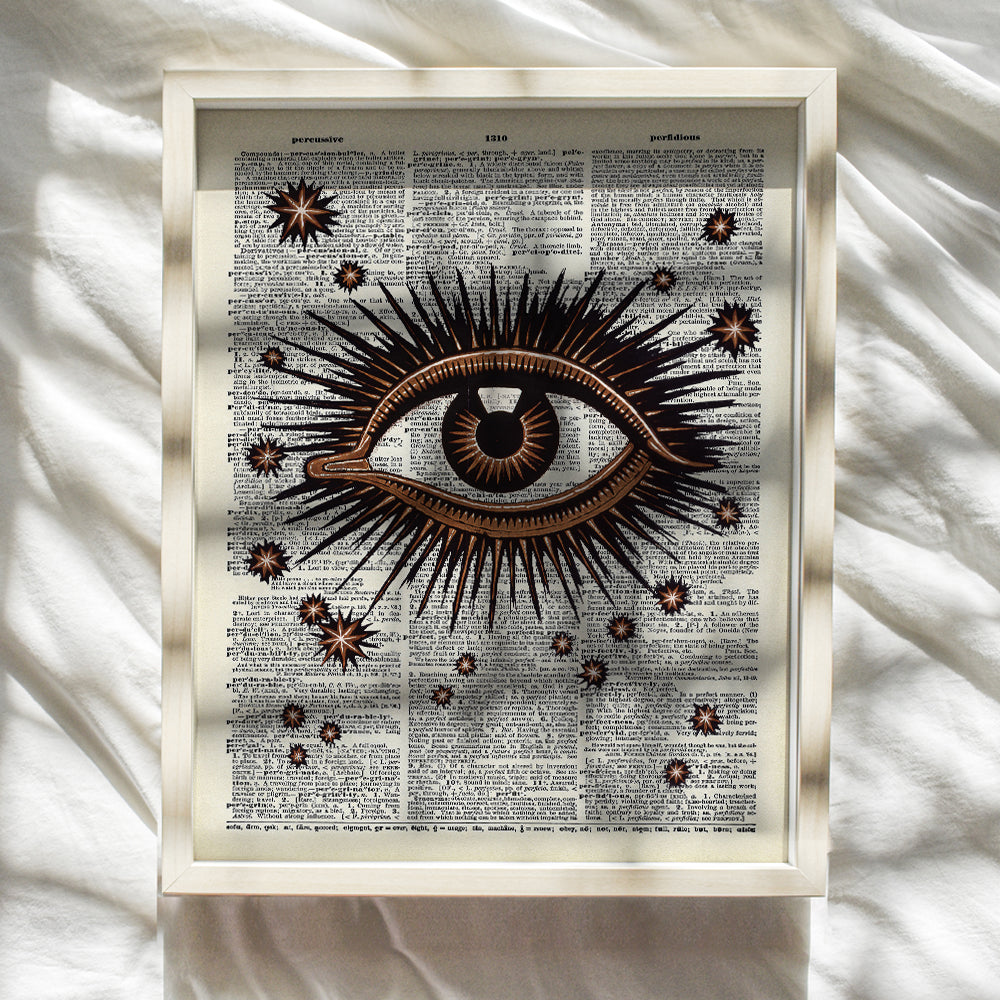 Evil Eye - All Seeing Eye Occult Decor - Goth Wall Art - Gothic Decor - Masonic Gifts for Men - Pagan Decor - Paganism - Wicca, Wiccan, Black Magic Decor - Psychic, Fortune Teller Accessories