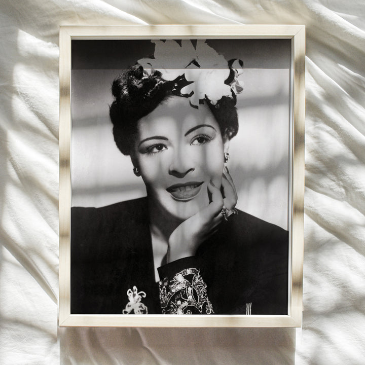 Billie Holiday Wall Art Picture - Billy Holiday Poster - African American Wall Art - Black History Wall Decor- Black Art - Vintage Black Culture Photo - Jazz Wall Art - Jazz Music - Musician Gifts