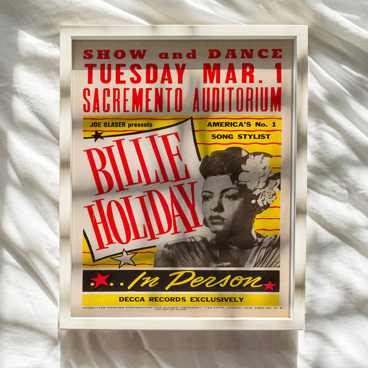 Billie Holiday Poster Wall Art & Decor - LARGE 11X14 - Vintage Concert Posters - African American Wall Art - Black Art - Musician Gifts - Black Women - Black History - Black Culture - Jazz Wall Art