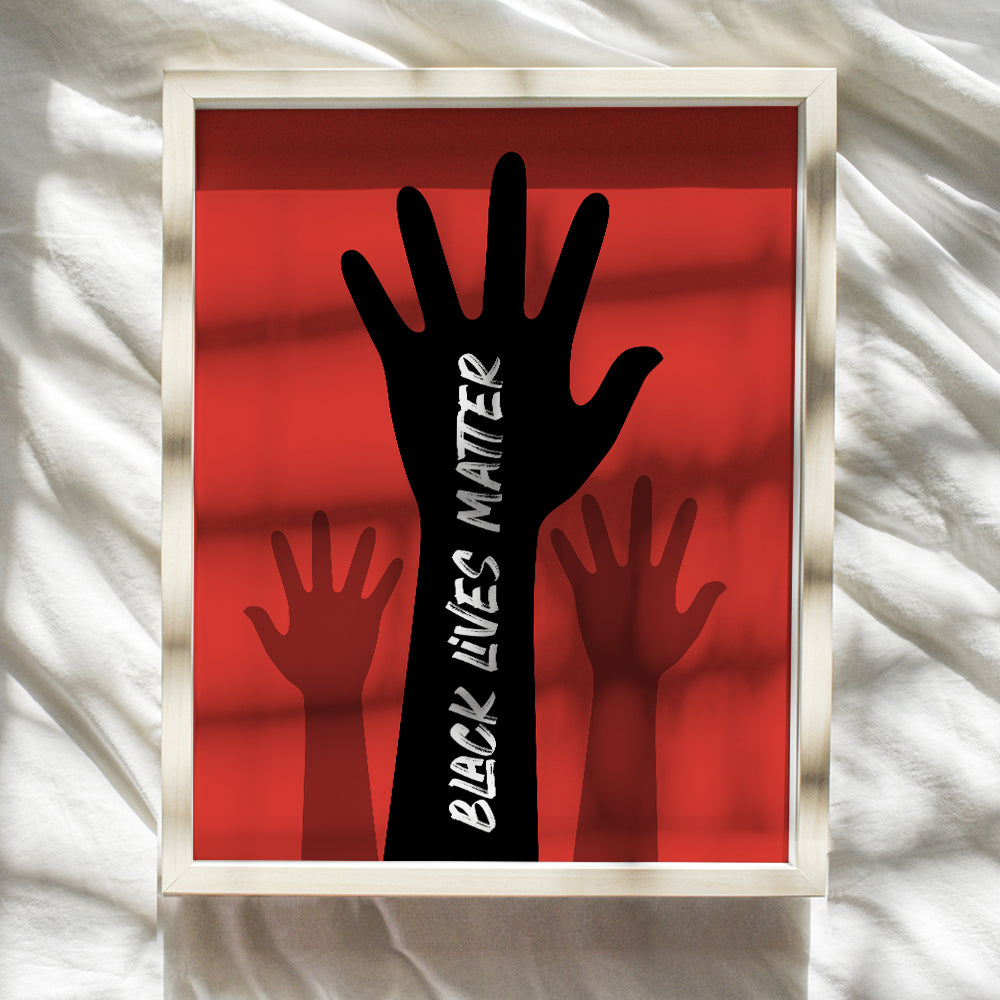 Black Lives Matter Art - African American Wall Decor Gifts - Black History - Afro Wall Art - Black Culture Poster Sign - Black Pride Picture Print - Man Cave Home Office Living Room Bedroom Man Cave