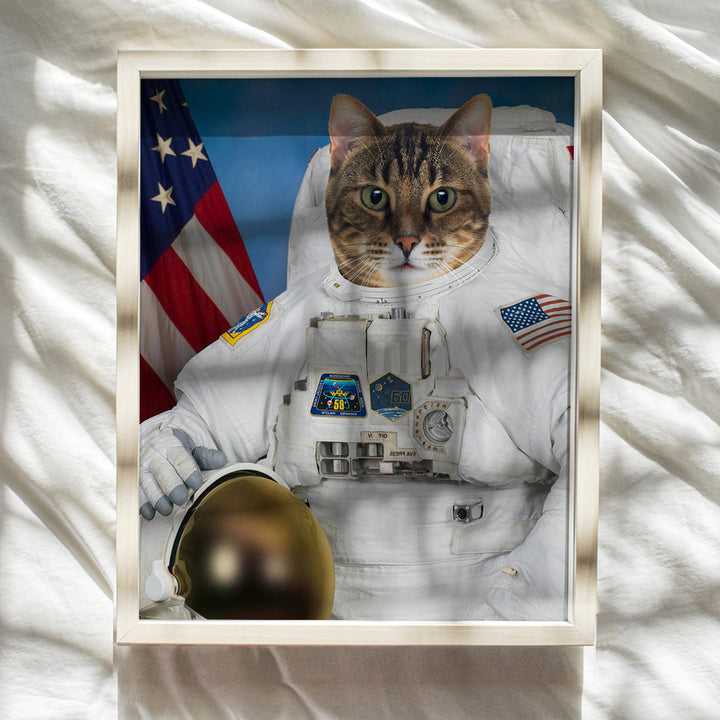 Cat Astronaut - Cat Wall Decor - Astronaut Decor - Space Wall Decor - Space Wall Art - NASA Wall Decor - Funny Cat Wall Art Poster - Cute Cat Home Decor - Cat Themed Gifts