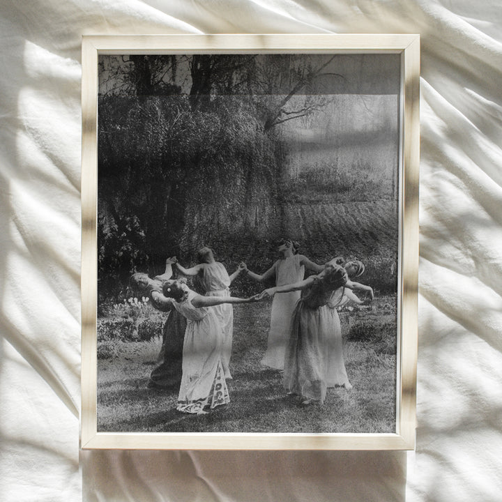 Witchy Pagan Wall Art & Decor - LARGE 11x14 - Witch Coven - Wiccan Wicca Decor - Gift for Witchcraft and Black Magic Fans - Gothic Pagan Wall Art - Goth Room Decor - Creepy Scary Vintage Picture Photo