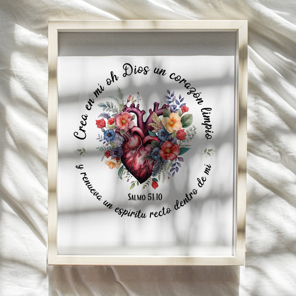 Christian Art, Decoracion de Pared Cristiano - Bible Verse en Espanol - Spanish Decor, Regalos Para Mujer, Decoracion Para Mujer - Mexican Art - Inspirational Wall Art - Religious Christian Wall Decor