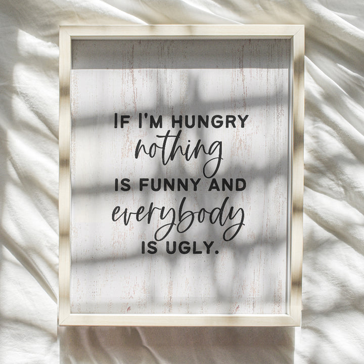 funny Quotes Kitchen Wall Decor - Cute Sayings Modern Farmhouse Wall Art for Women, Woman - Rustic Boho-chic Decor for Restaurant Dining room - Country Western Cafe Wall Art - Yellowbird Art & Design