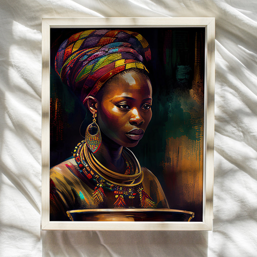 Black Woman Wall Art & Decor - African American Wall Art Black women - African Americans - African American Gifts for Women - Black Girl Decorations - African American Wall Decor - Black Culture