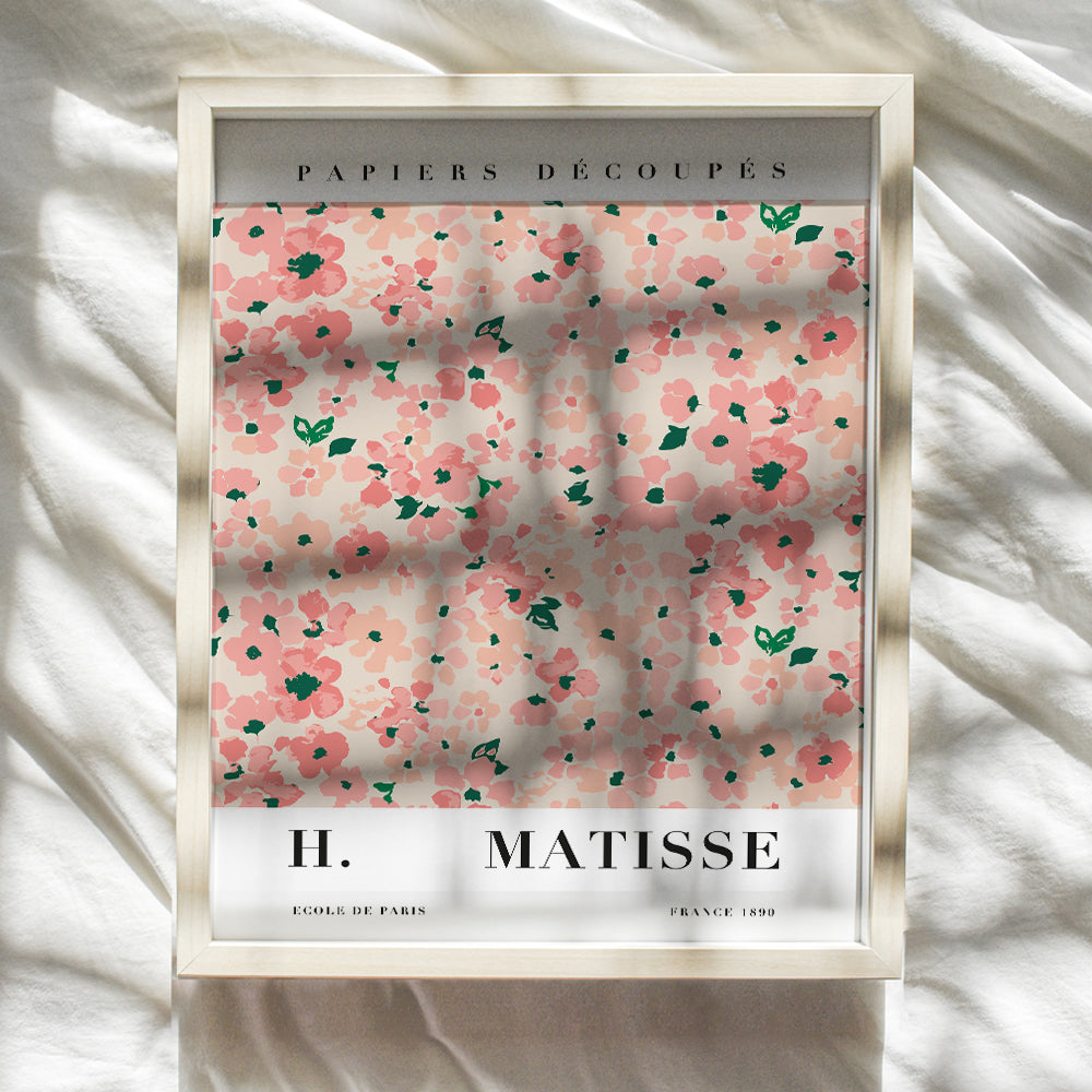 Minimalist Matisse Wall Art & Decor - Mid Century Modern Poster - Gallery Wall Art - Aesthetic Room Decor - Abstract Gifts for Women - Contemporary Museum Pictures - Bedroom Living Room Print 8x10