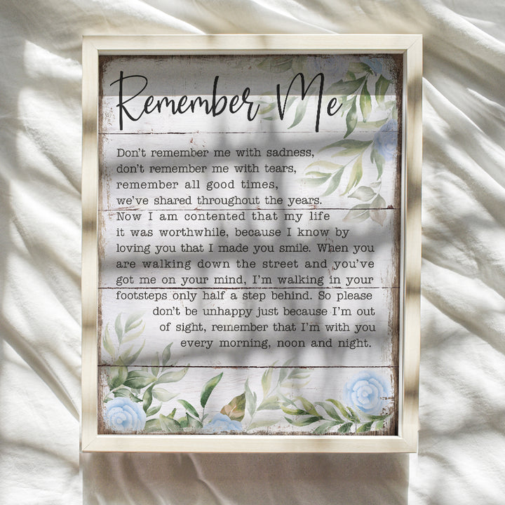 Bereavement Gifts - Remembrance Gifts - Pet Dog Cat Memorial Gifts - Encouragement Gifts - Inspirational Uplifting Positive Quotes Wall Art Decor - In Loving Memory Gifts- In Memory of Loved One Gifts