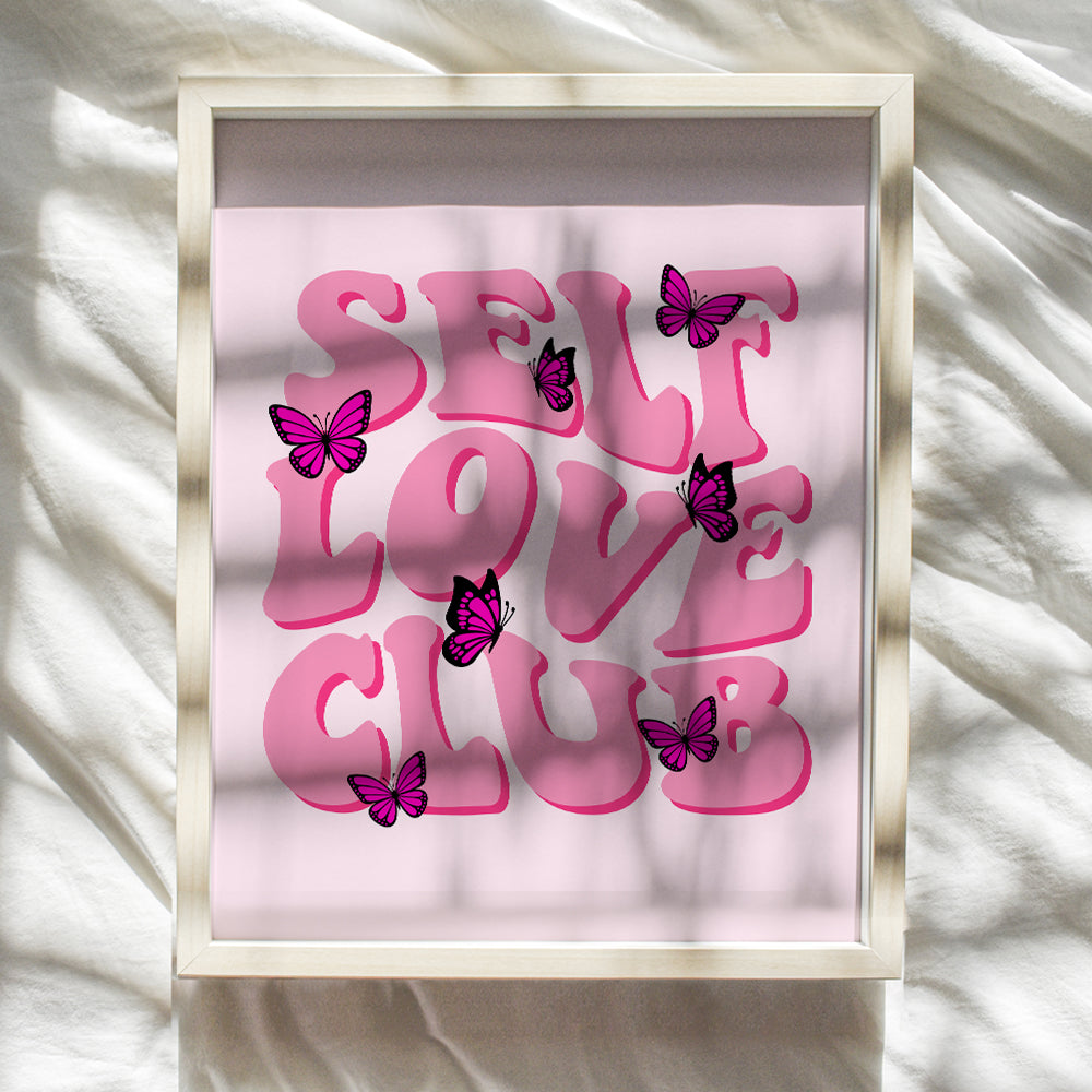 Retro style Hippie Motivational poster - Inspiration Wall Art & Decor - Women's empowerment Home Decor - Groovy Preppy Hippie Room Decor - Trippy Poster - Pink Bedroom Aesthetics Daughter Gift 8x10