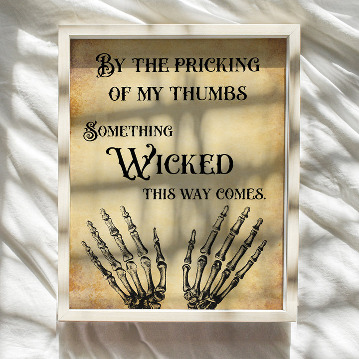 Goth Room Decor - Gothic Home Decor - Witch Coven Quote - Wicca, Wiccan, Witchcraft, Black Magic Gift - Creepy Scary William Shakespeare Macbeth Wall Art - 8x10 Unframed Picture Print Poster