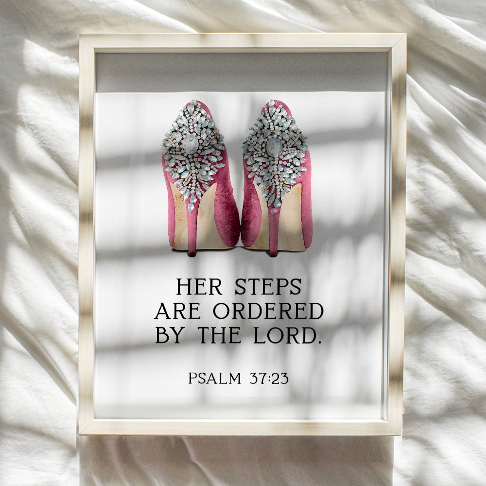 Scripture Wall Art - Glam Religious Bible Verse Wall Art - God Wall Art - Inspirational Quotes - Spiritual Wall Decor - Christian Gift for Women - Faith Wall Art - High Fashion Motivational poster