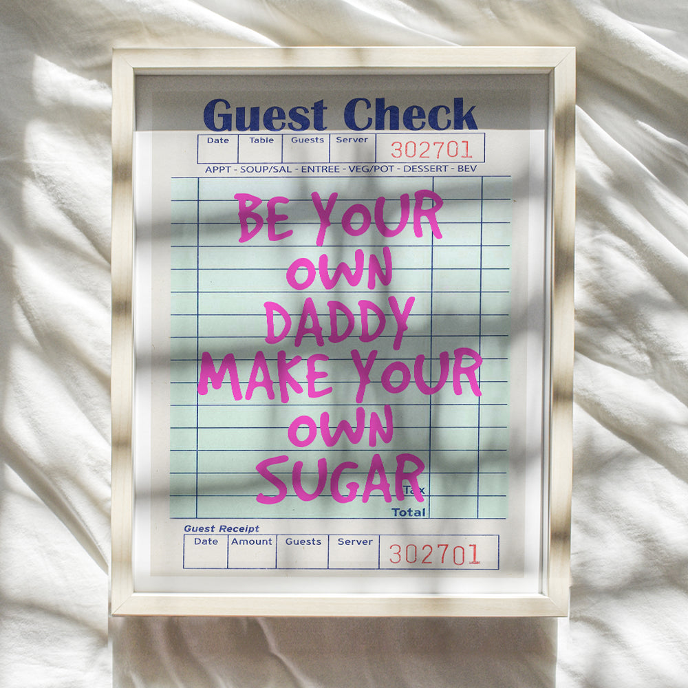 funny Quotes Wall Decor - Home Office Bedroom Decor for Women - Preppy Trendy Funky Indie Eclectic Cute Aesthetic Room Decor - Inspiration Motivation Pink Funny Sayings Guest Check Wall Art Poster