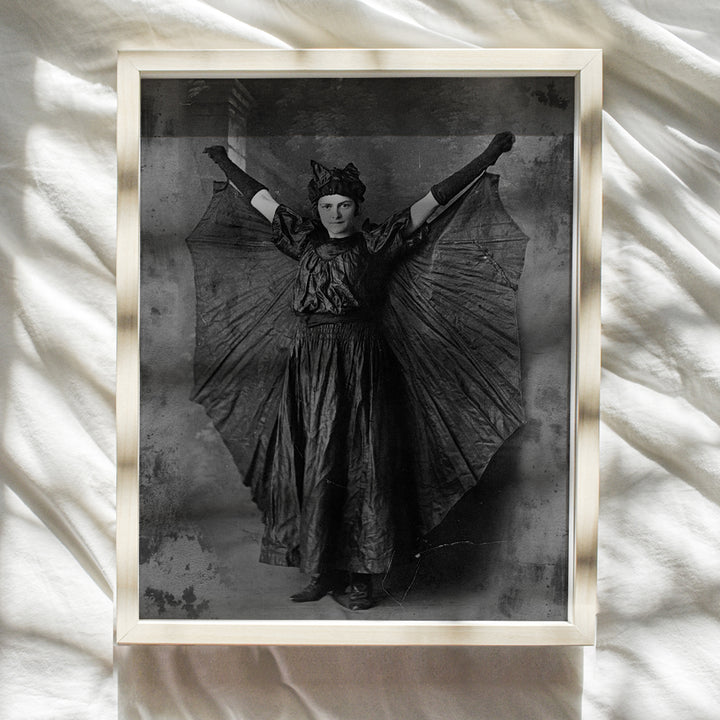 Witchy Wall Art & Decor - Witch Decor - Wicca Decor - Pagan Gifts Supplies - Bat Wall Decor - Gothic Wall Art - Goth Room Decor - Witchcraft Decor - Wiccan Decor - Creepy Scary Vintage Picture Photo